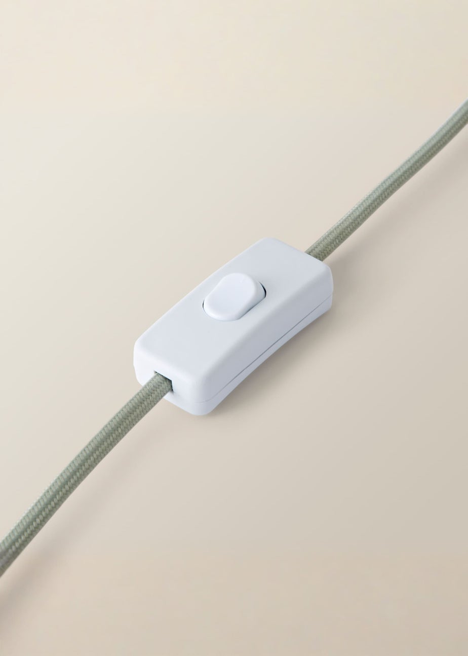 ValueLights Bobbles Painted Green Table Lamp with Small Tapered Shade