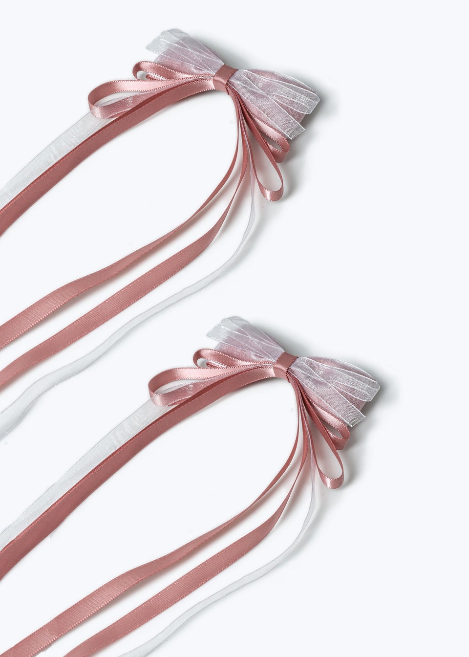 Flitzy Pink Ribbon Hair Bows