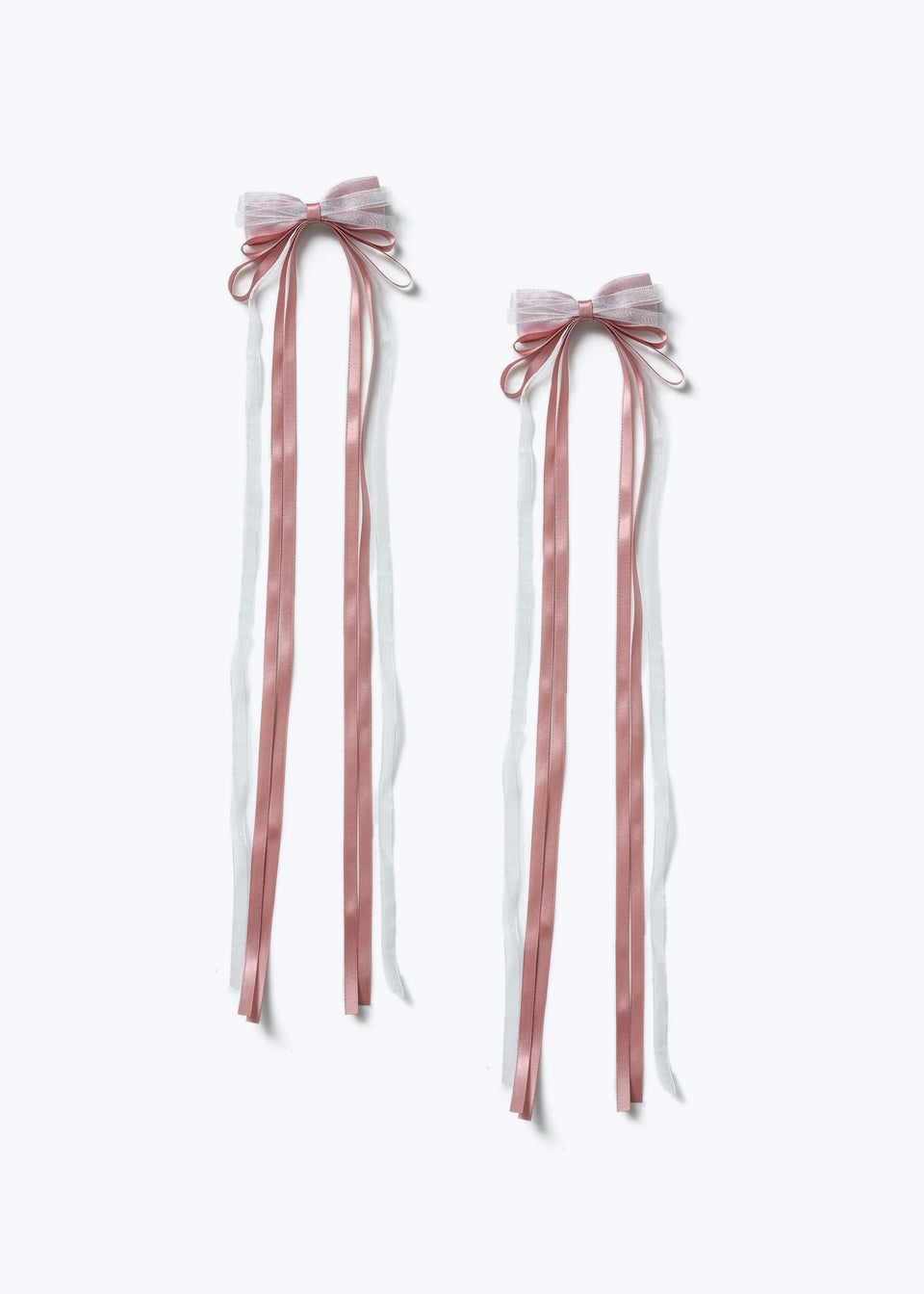 Flitzy Pink Ribbon Hair Bows