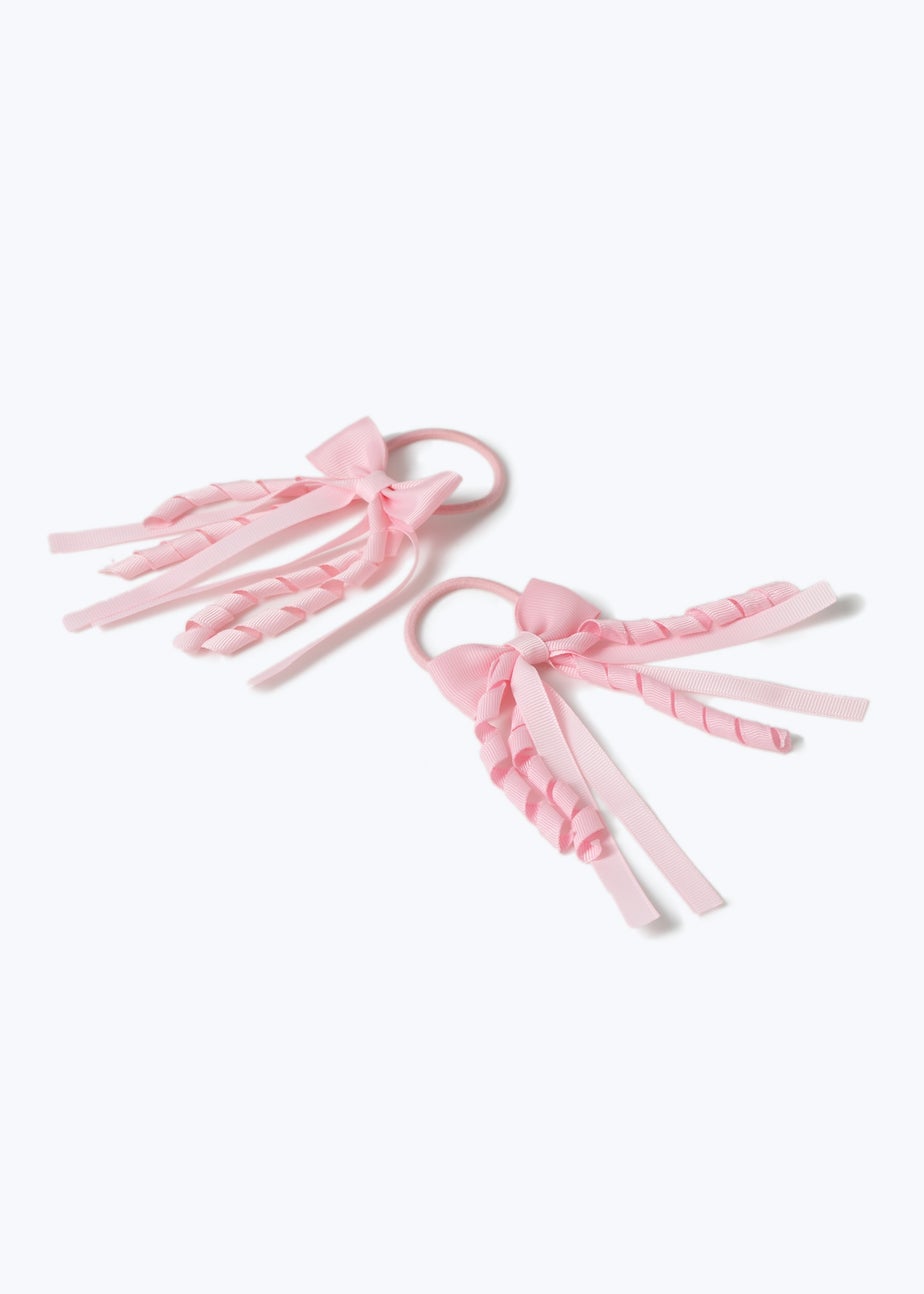 Flitzy Pink Bow Hair Bobbles