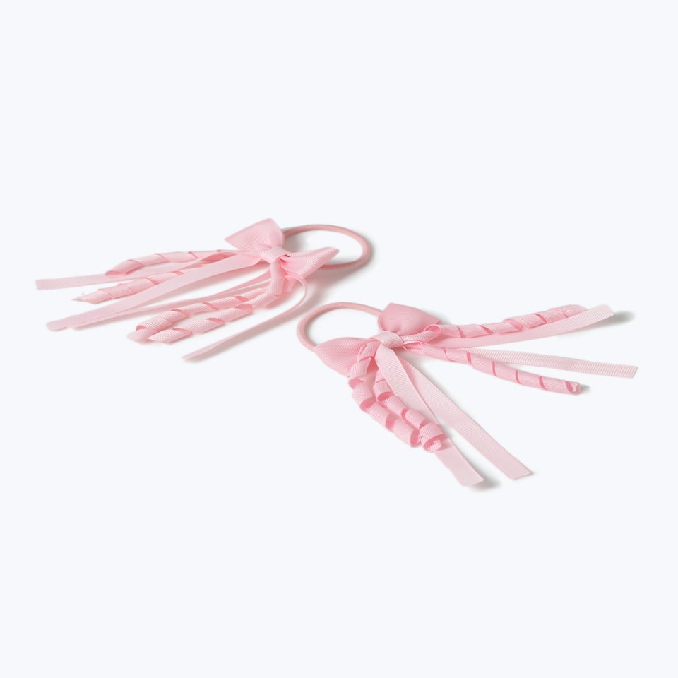 Flitzy Pink Bow Hair Bobbles
