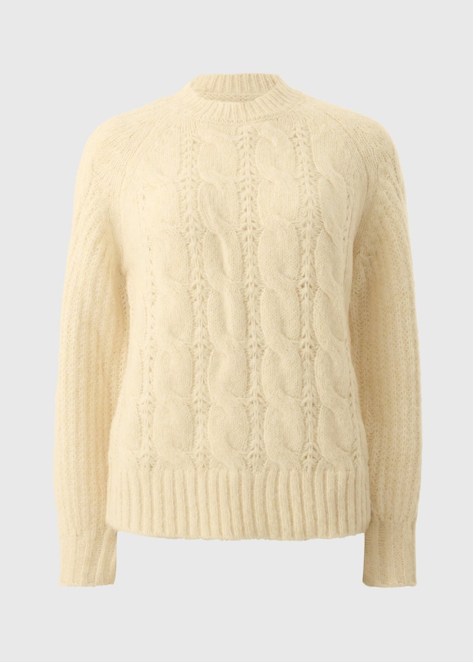 Yellow Cable Knit Jumper