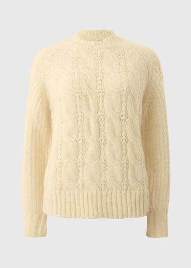 Yellow Cable Knit Jumper
