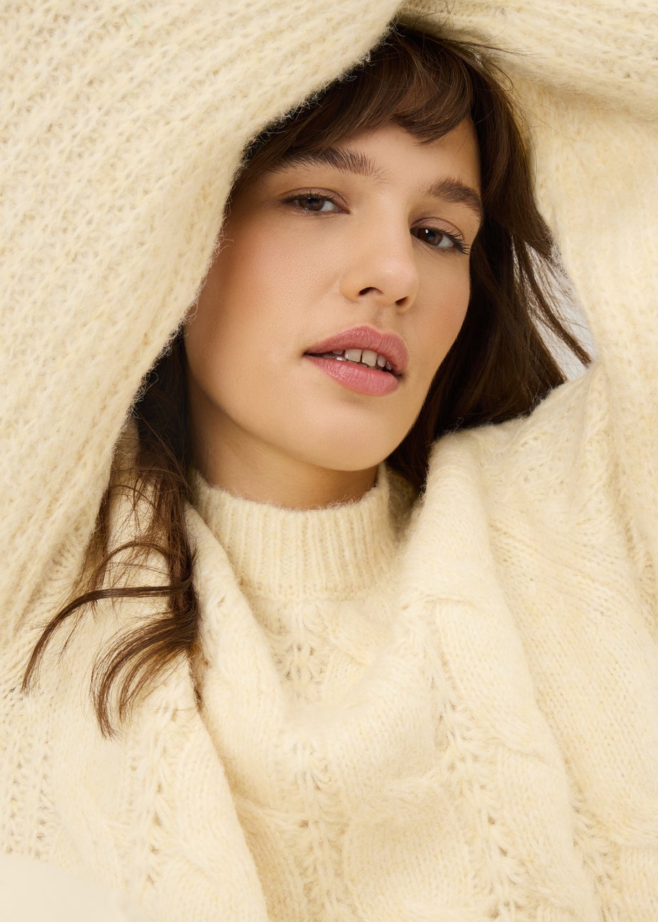 Yellow Cable Knit Jumper