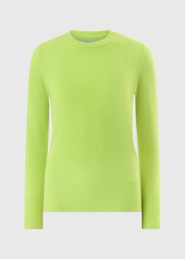 Lime Soft Knit Crew Jumper