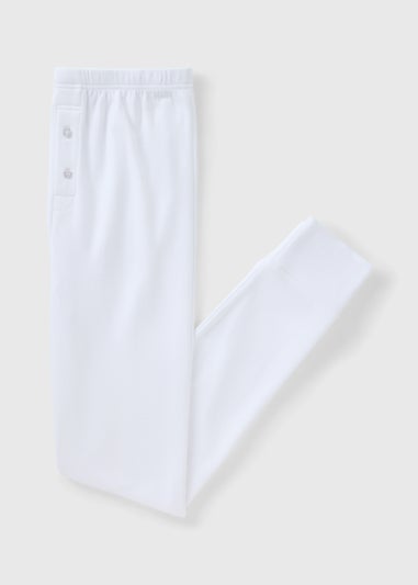 White Thermal Long John Bottoms