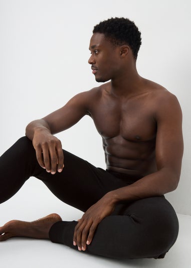 Black Thermal Long John Bottoms