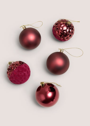 Burgundy 30 Pack Baubles
