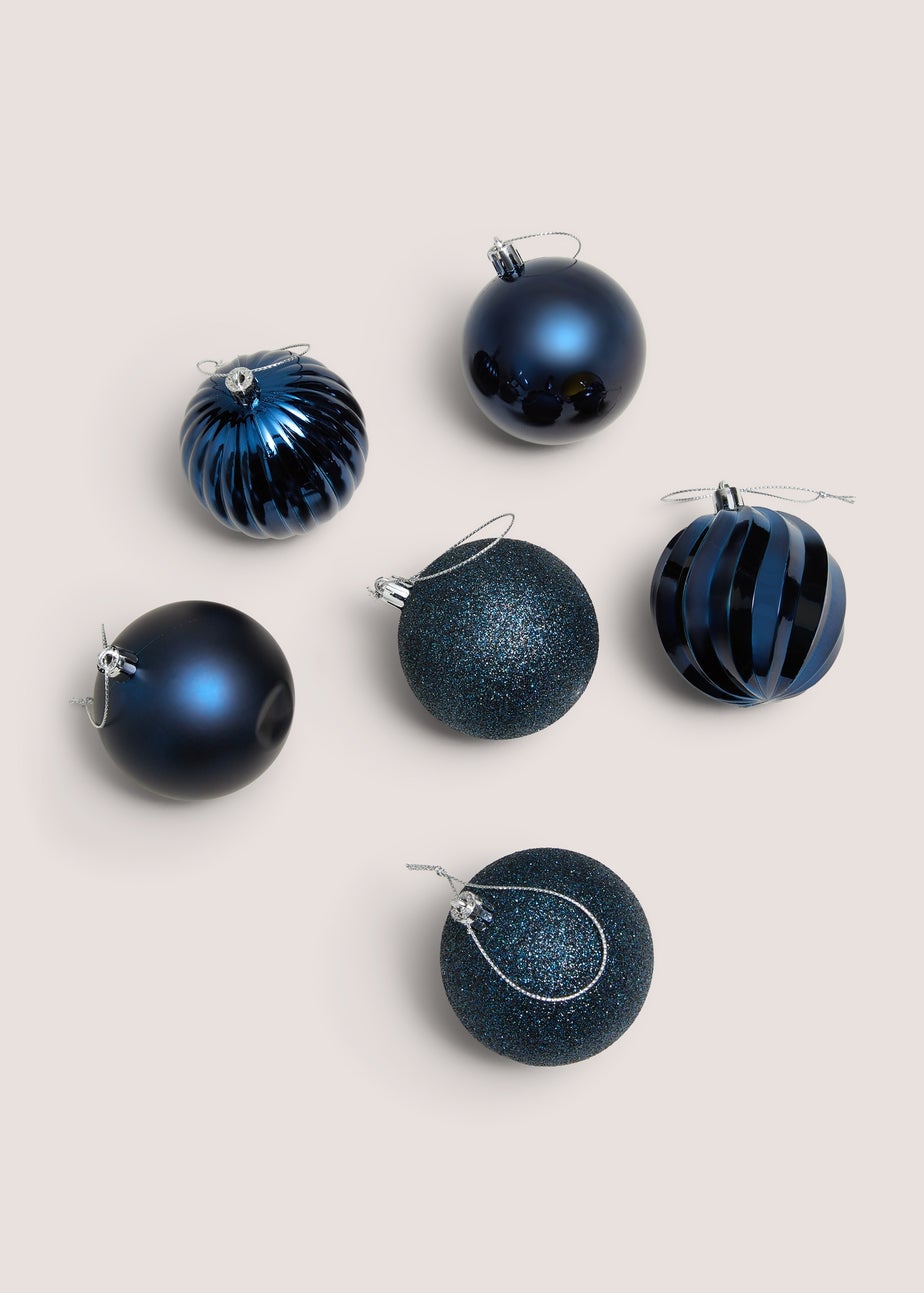 30 Pack Navy Baubles