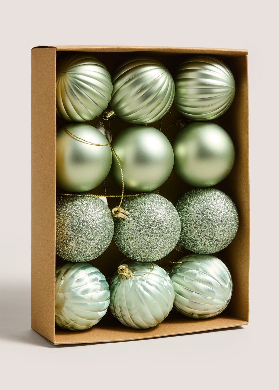 12 Pack Mint Baubles