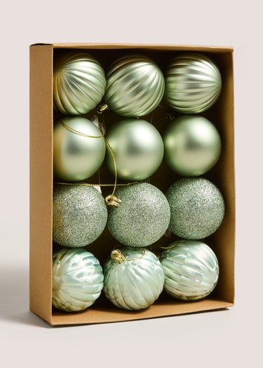 12 Pack Mint Baubles