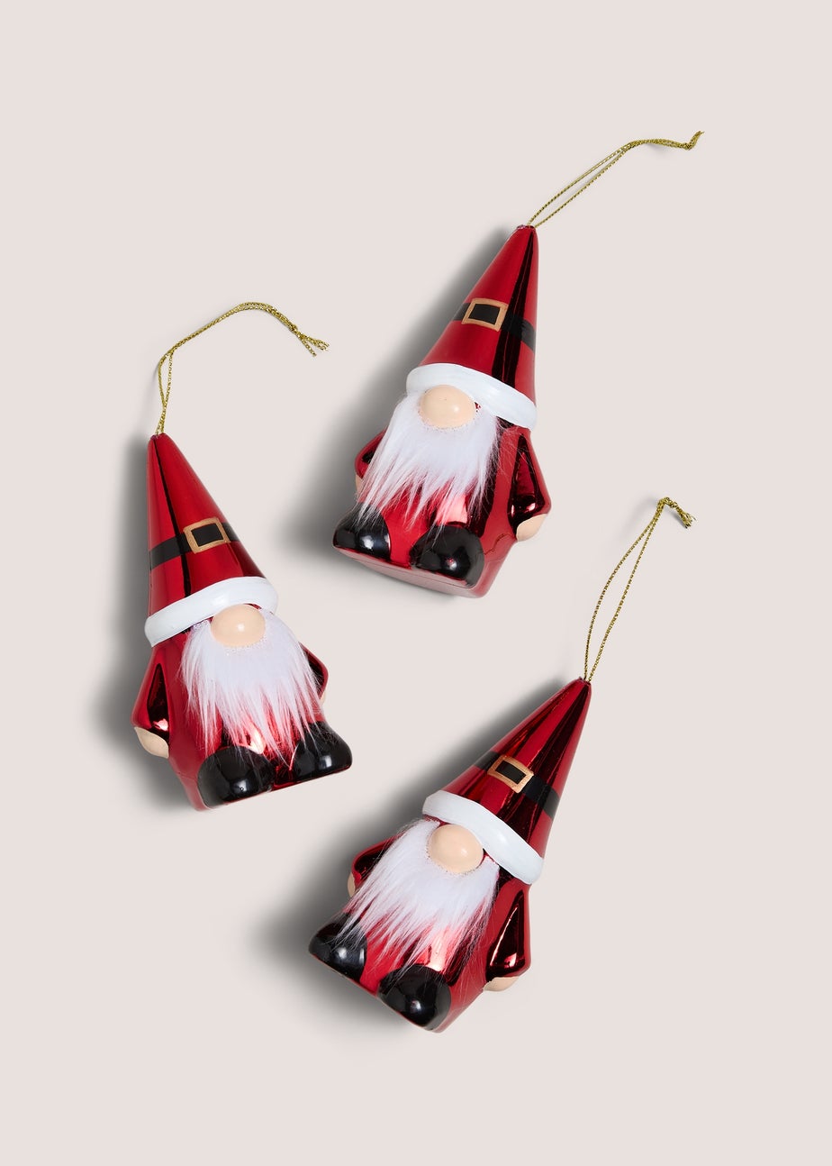 3 Pack Gnome Tree Decorations