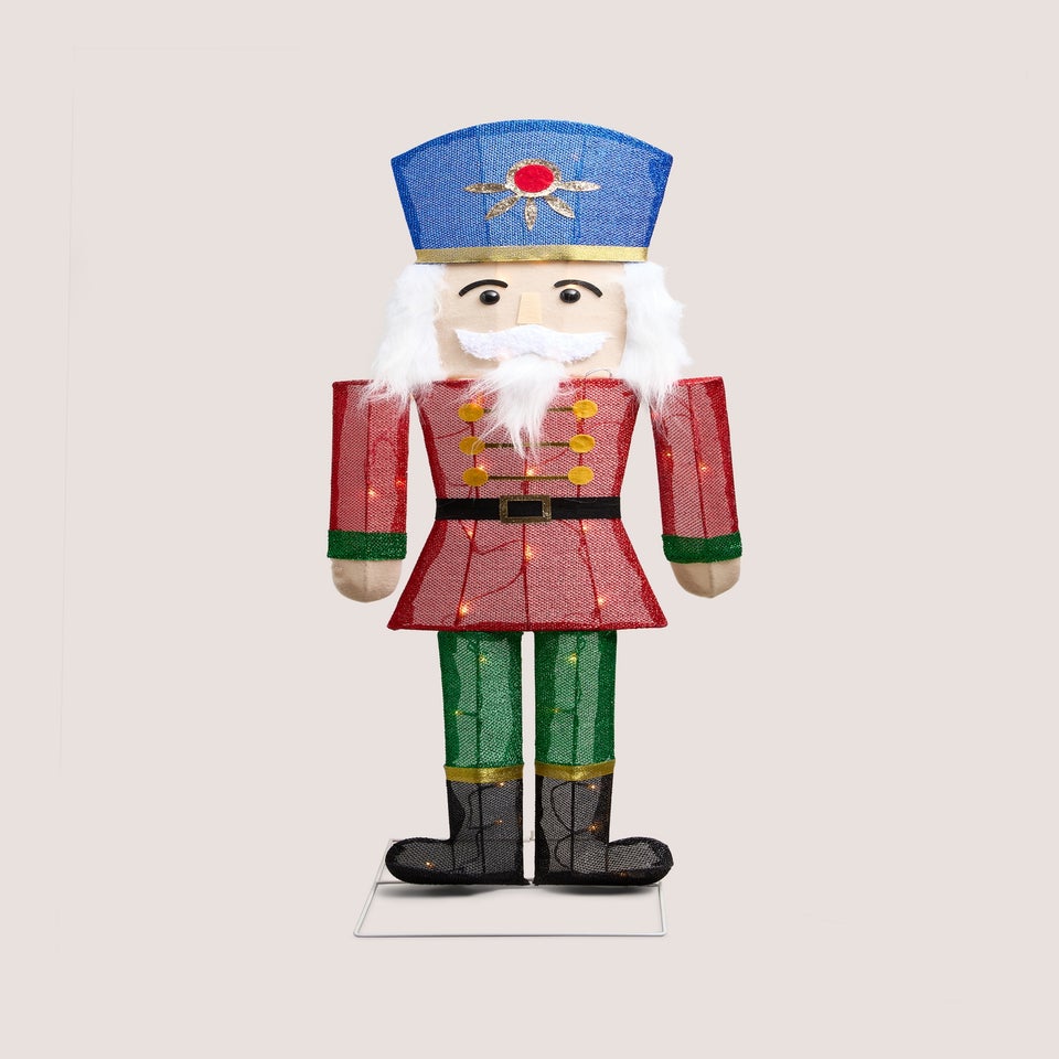 Outdoor Light Up Nutcracker Decoration