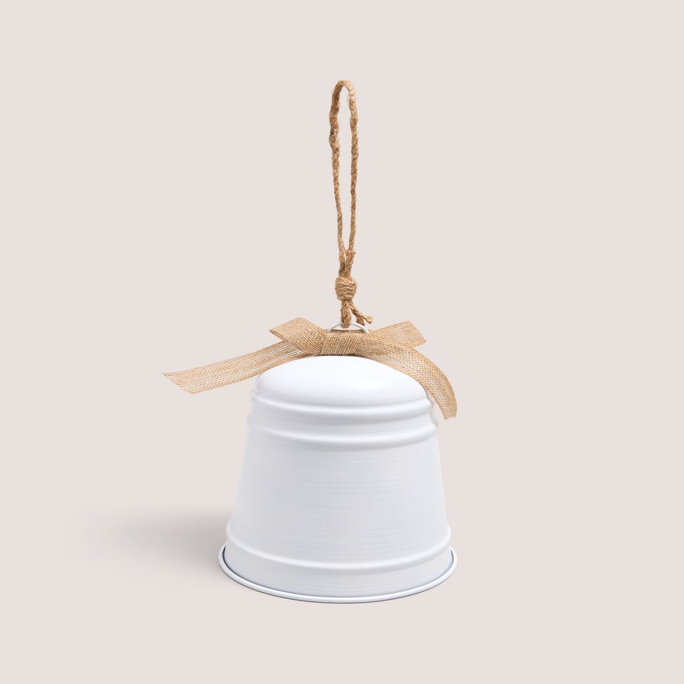 White Bell Christmas Tree Decoration