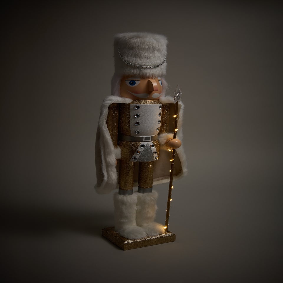 Gold Light Up Nutcracker