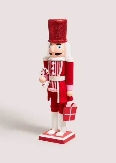 Red Candy Cane Nutcracker