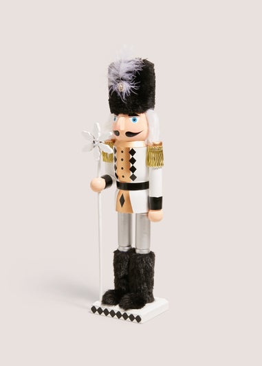 Black & White Nutcracker Decoration