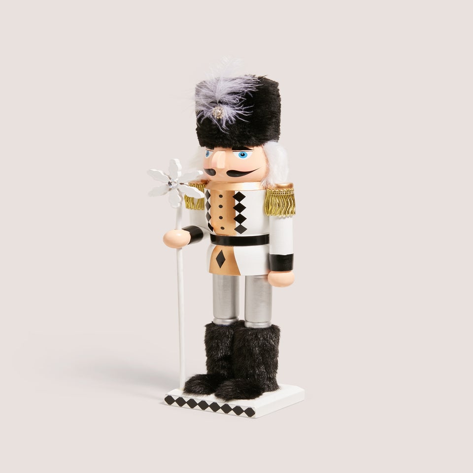 Black & White Nutcracker Decoration