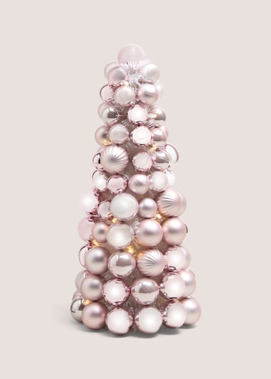 Pink Pre Lit Tree Bauble