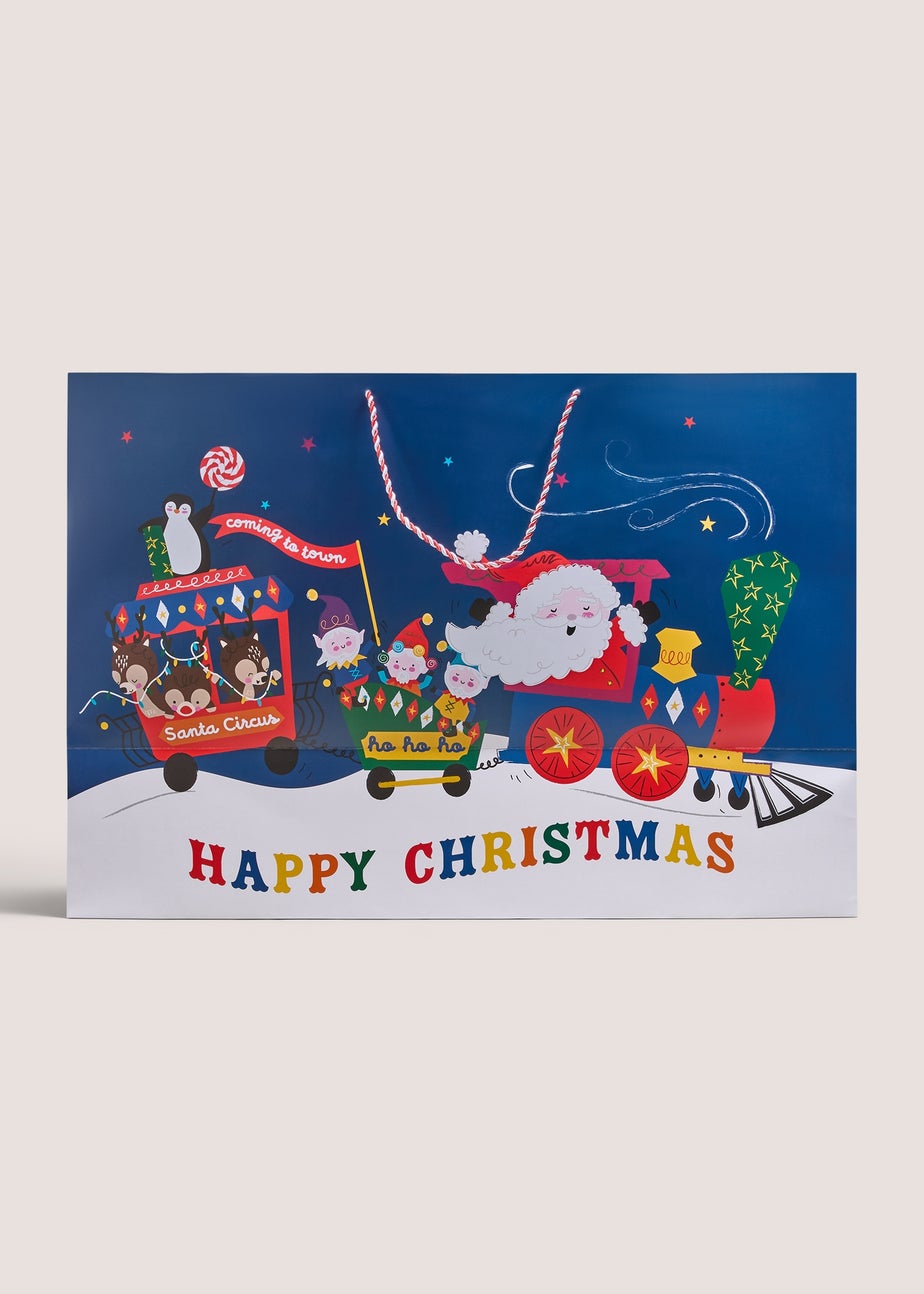 Blue Extra Large Christmas Character Gift Bag