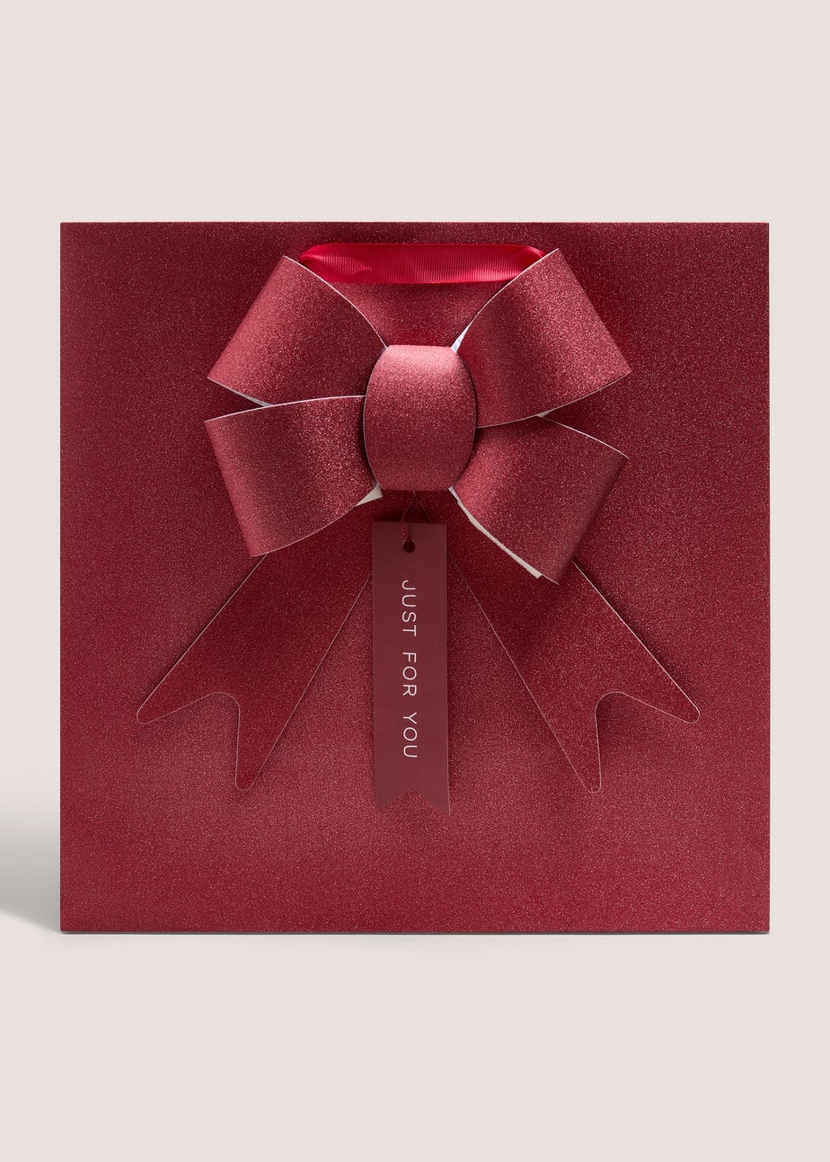 Burgundy Bow Gift Bag