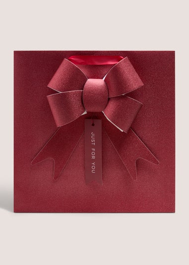 Burgundy Bow Gift Bag