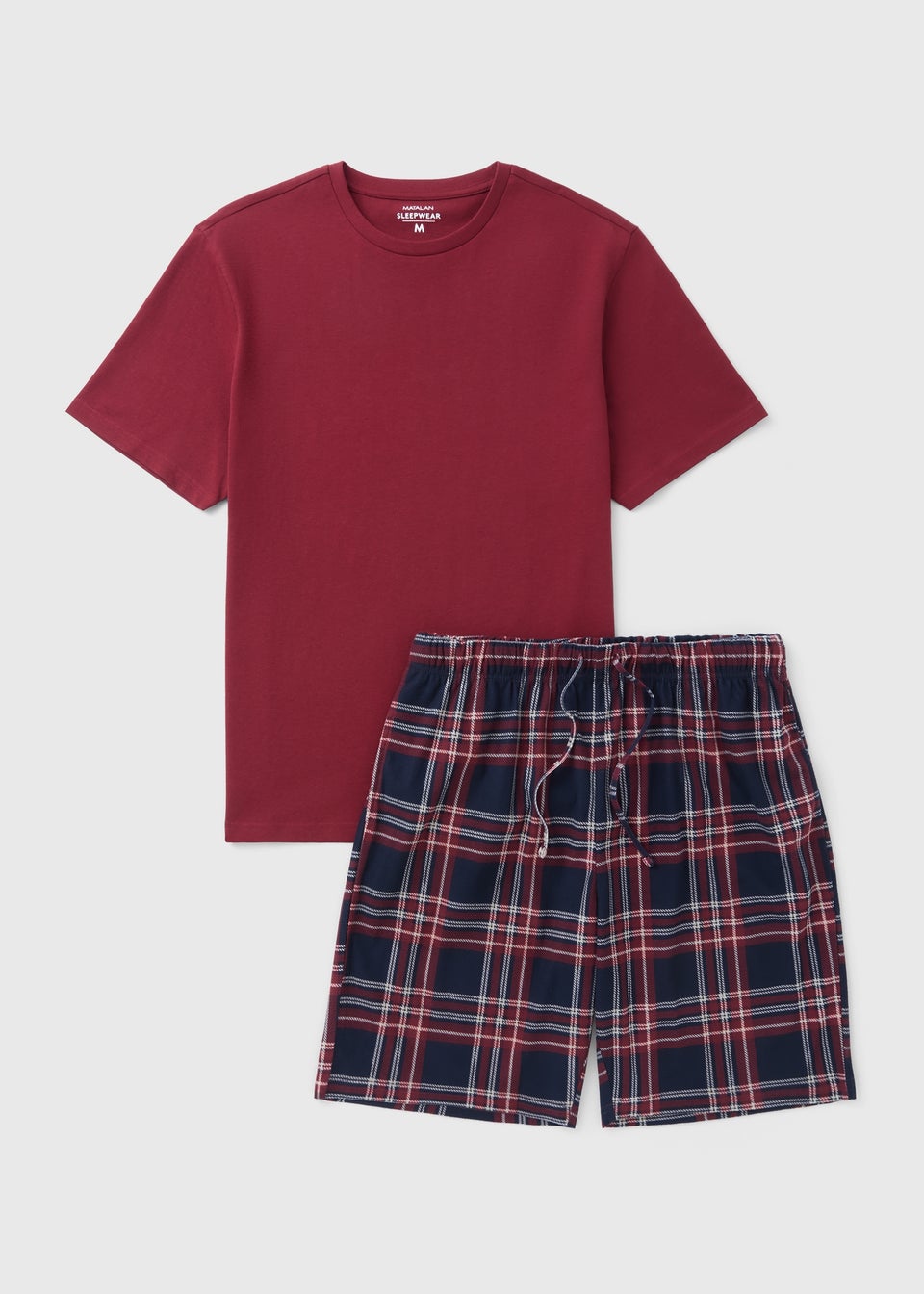 Burgundy Fleece Short Pyjama Set