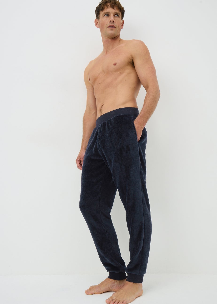 Navy Fleece Pyjama Bottoms