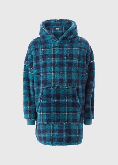 Blue Winter Check Snoodie
