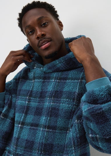 Blue Winter Check Snoodie
