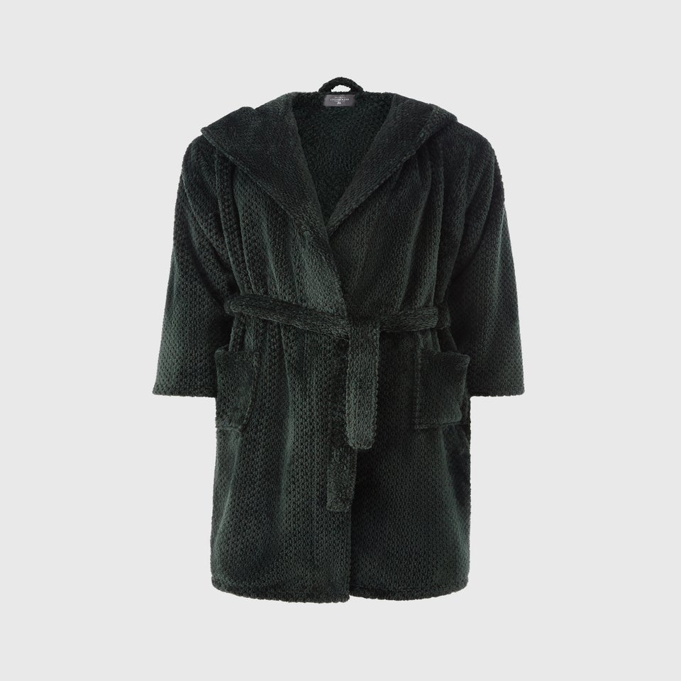 Green Honeycomb Dressing Gown