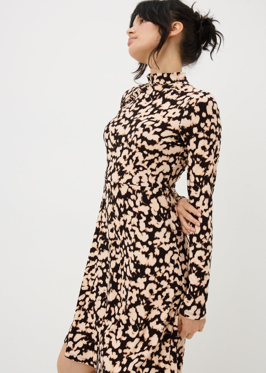 Brown Leopard Soft Mini Dress
