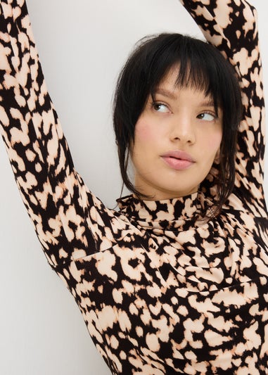 Brown Leopard Soft Mini Dress