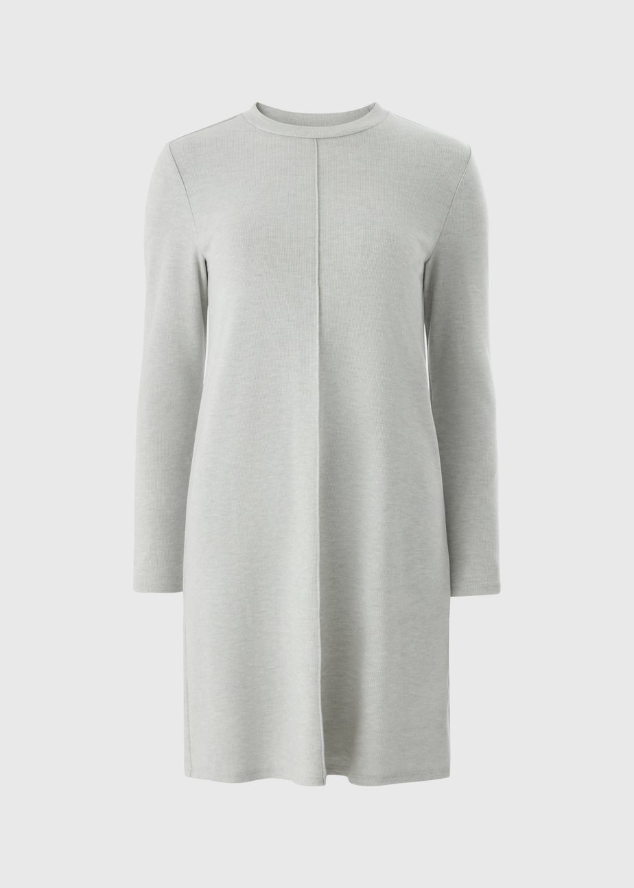 Grey Cosy Mini Dress