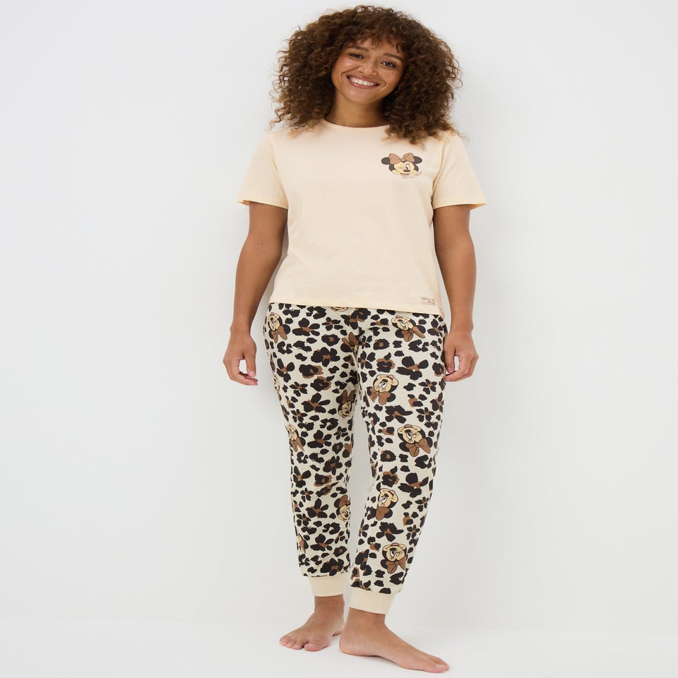 Disney Minnie Mouse Leopard Pyjama Set