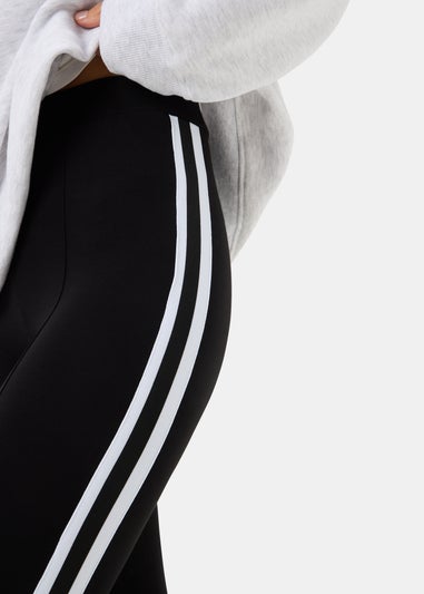 Black Side Stripe Scuba Leggings