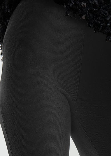Black Velvet Cord Leggings