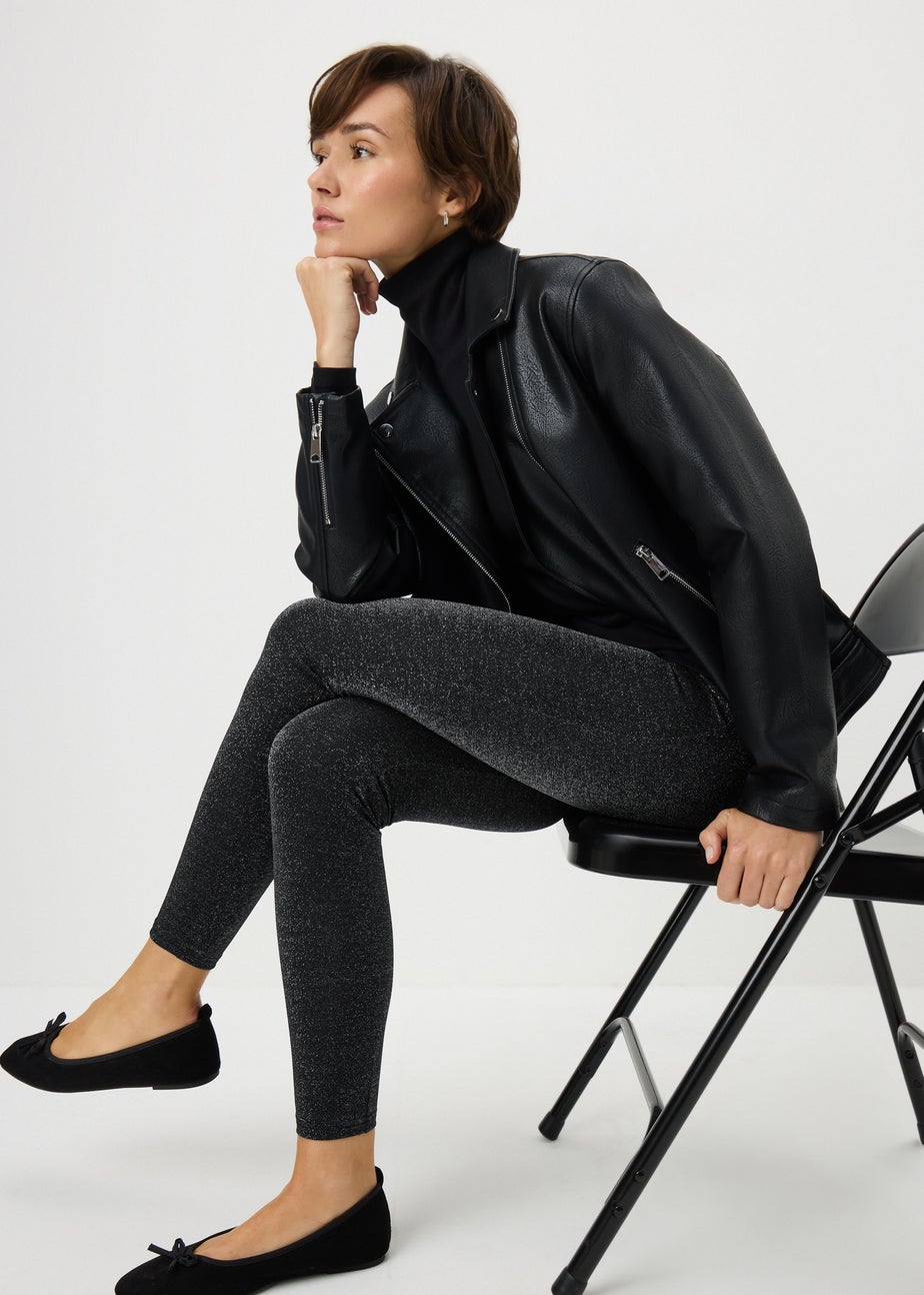 Black Sparkle Leggings