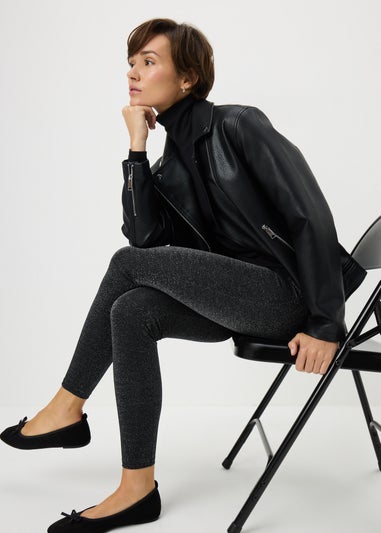 Black Sparkle Leggings