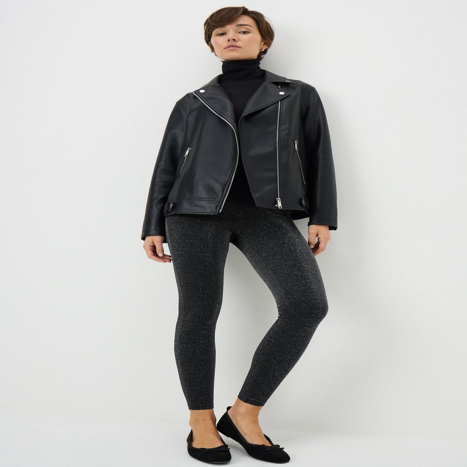 Black Sparkle Leggings