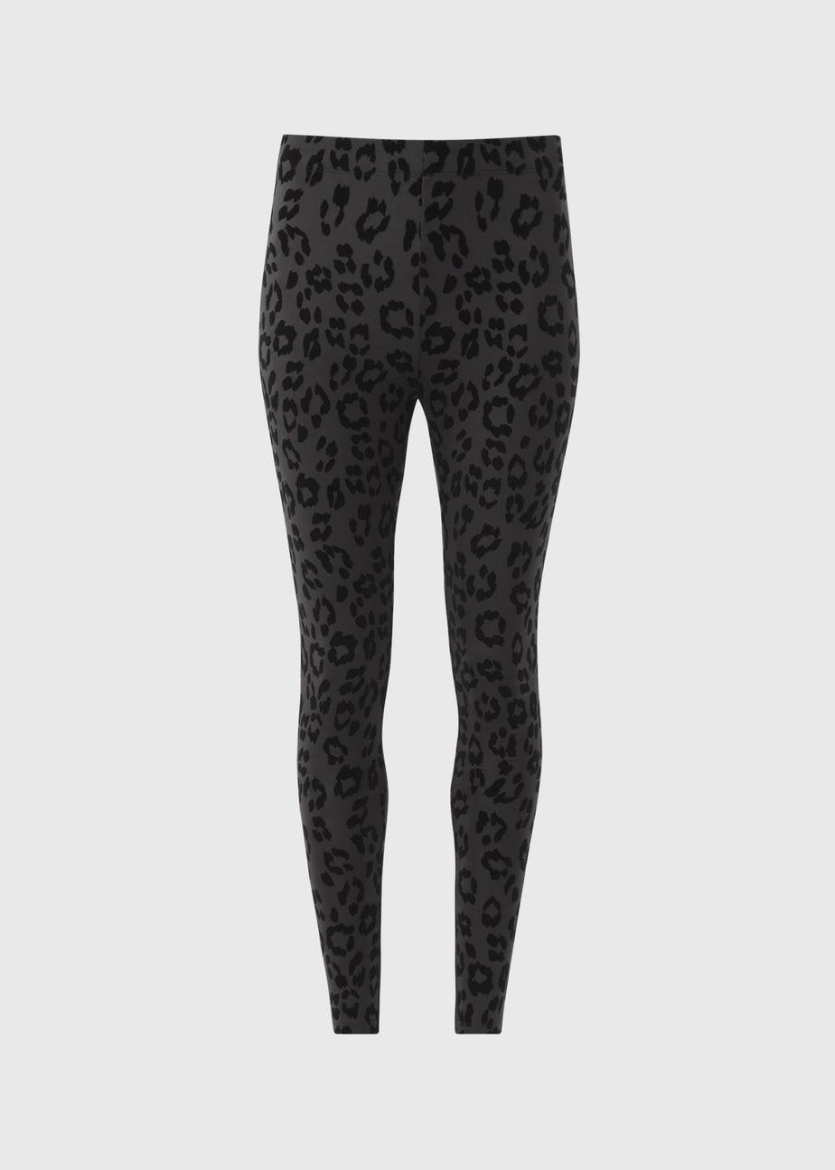 Black Animal Flock Leggings
