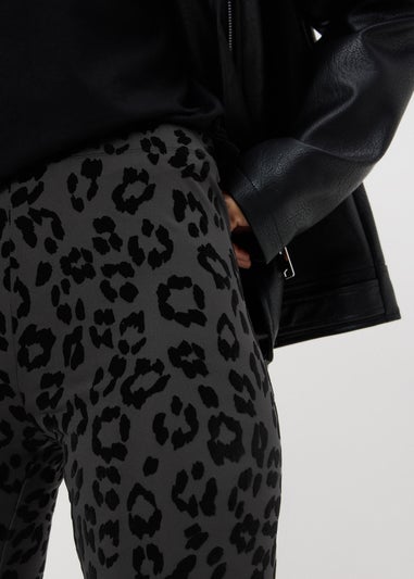 Black Animal Flock Leggings