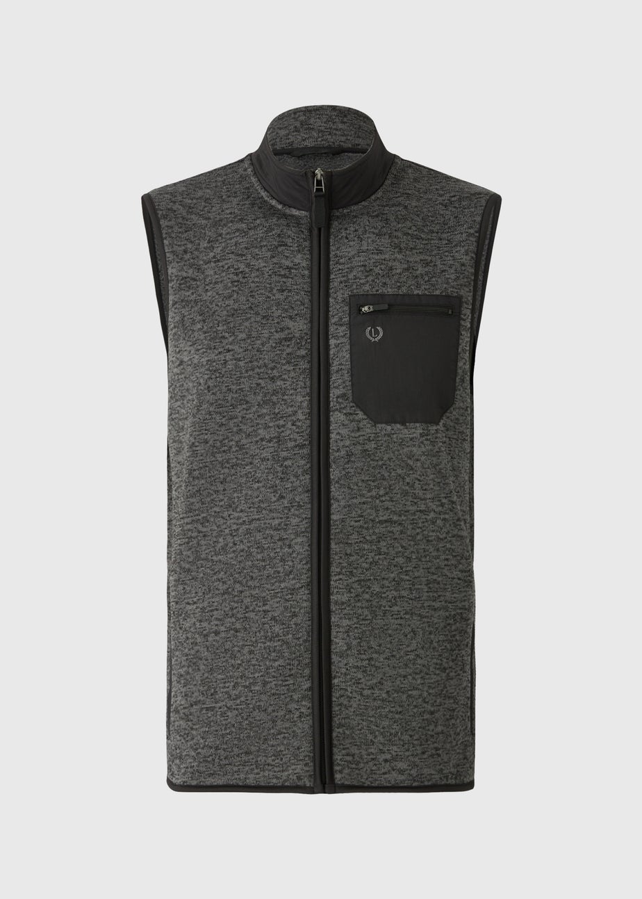 Lincoln Grey Quarter Zip Tech Gilet
