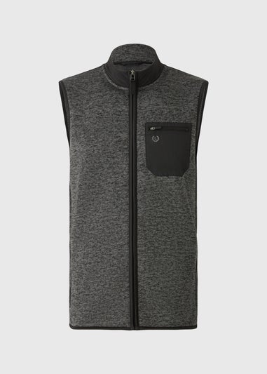 Lincoln Grey Quarter Zip Tech Gilet