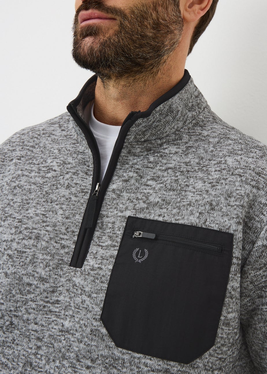 Lincoln Grey Quarter Zip Tech Gilet