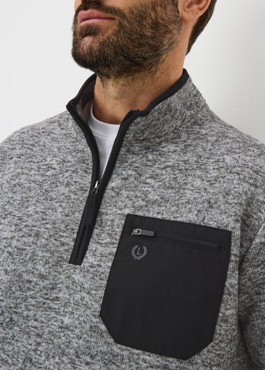 Lincoln Grey Quarter Zip Tech Gilet