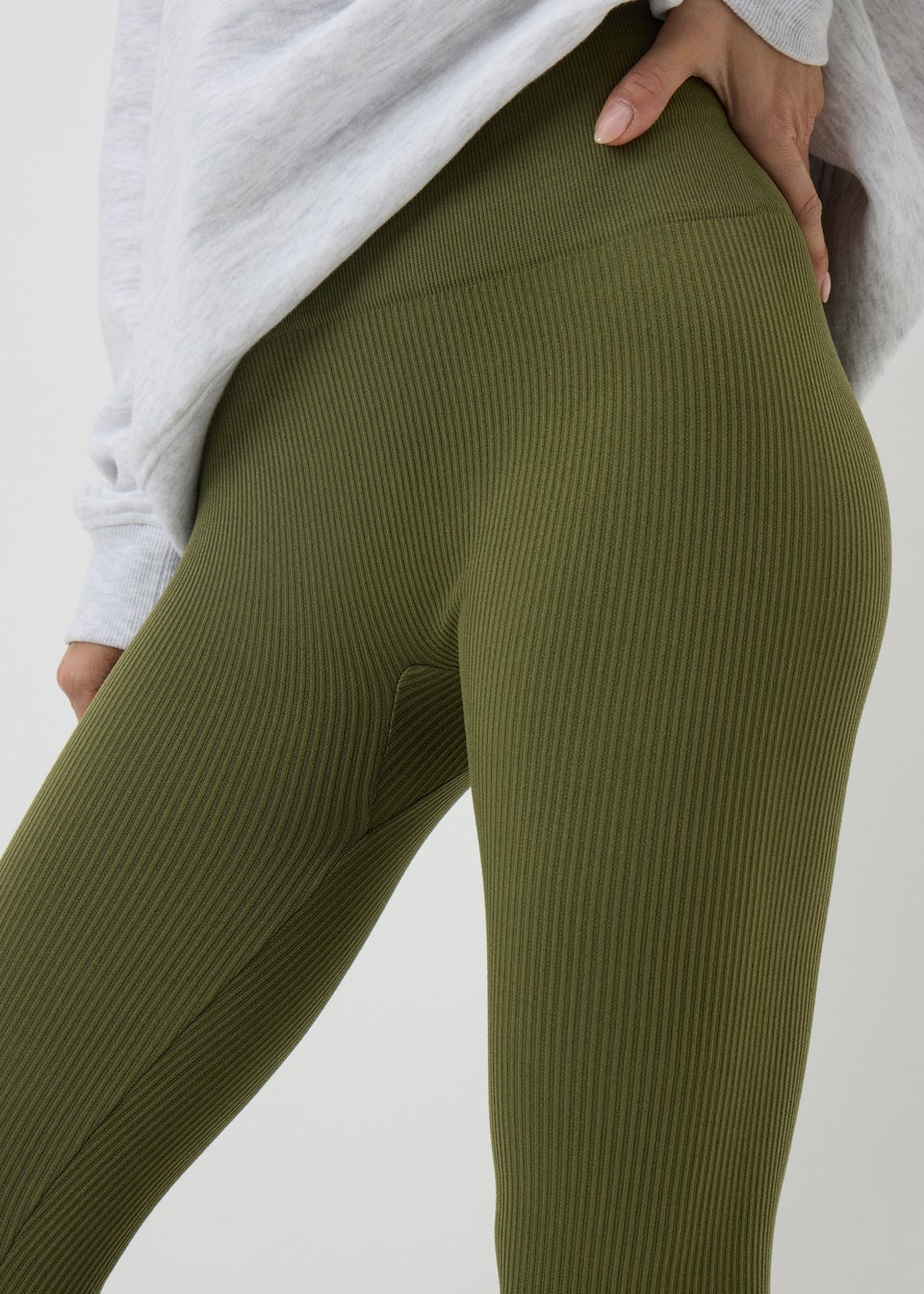 Khaki Seamless Leggings
