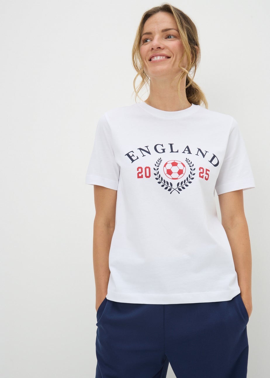White England Euros T-Shirt