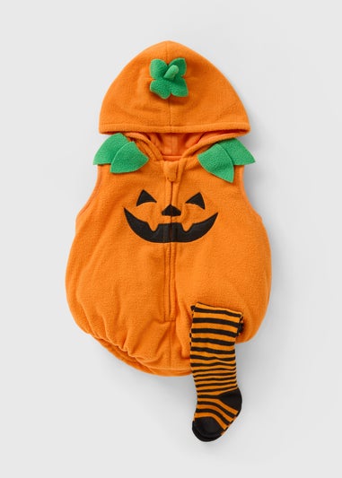Baby Orange Pumpkin Dress Up Suit (0-23mths)