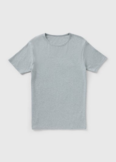 Grey Thermal Short Sleeve T-Shirt